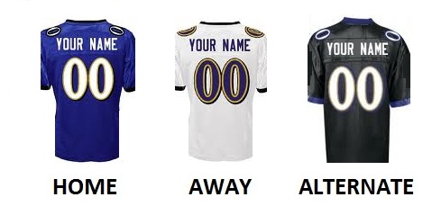 (image for) BALTIMORE Pro Football Number Kit - Click Image to Close